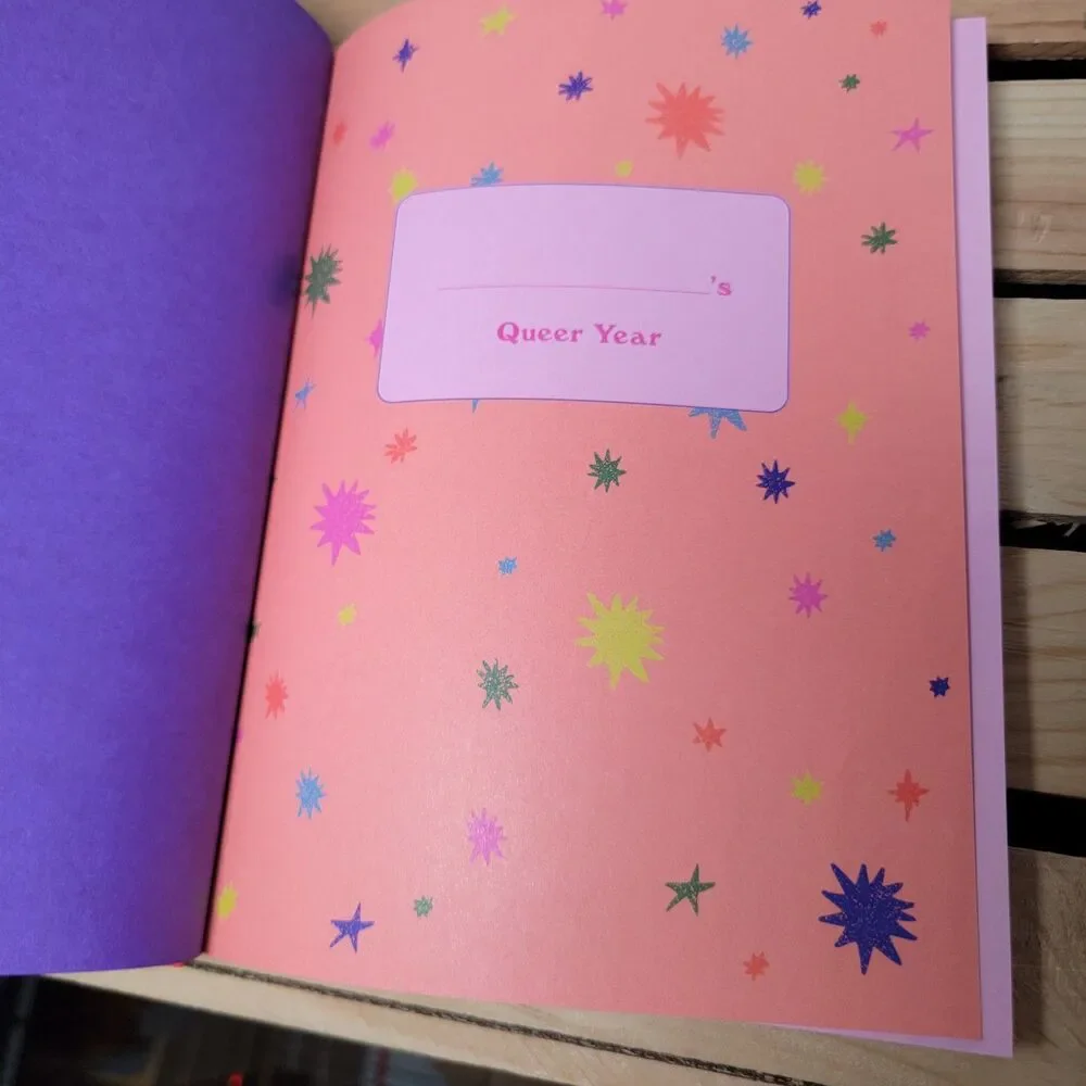 BOOK My Queer Year: A Guided Journal Diary by Ashley Molesso (Hardcover) NEW